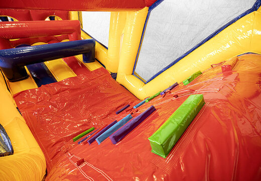 Order modular obstacle course standard 13.5 meters long with appropriate 3D objects for kids. Buy inflatable obstacle courses online now at JB Inflatables America