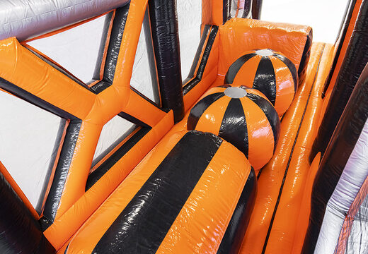 Order 40-piece giant modular inflatable Ball Hopper obstacle course for children. Buy inflatable obstacle courses online now at JB Inflatables America