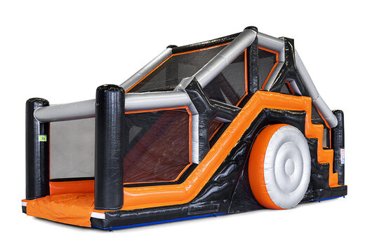 Buy Inflatable 40 Piece Giga Big Log Slide Modular Kids obstacle course. Order inflatable obstacle courses online now at JB Inflatables America