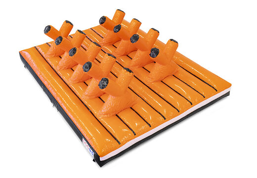 Buy inflatable 40-piece giga modular X Platform obstacle course for children. Order inflatable obstacle courses online now at JB Inflatables America