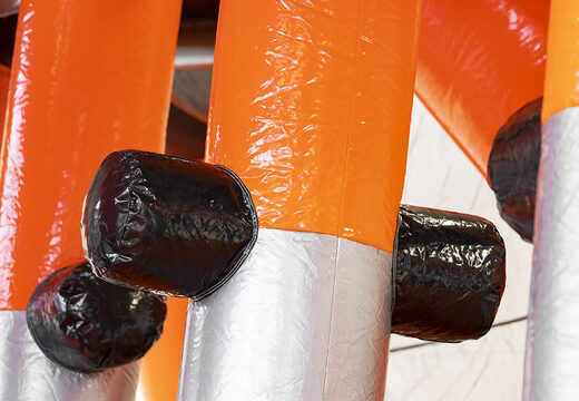 Mega inflatable 40-piece giga modular Edge Walker assault course for children. Order inflatable obstacle courses online now at JB Inflatables America