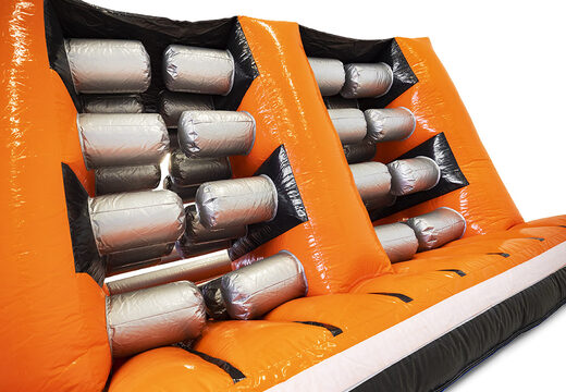 Buy inflatable 40-piece giga modular Gate Dodger obstacle course for children. Order inflatable obstacle courses online now at JB Inflatables America