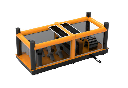 Order Giga modular obstacle courses in the Squeezer theme for kids. Buy inflatable obstacle courses online now at JB Inflatables America