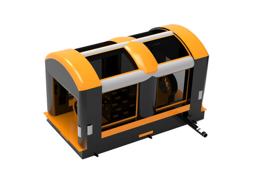 Mega inflatable 40-piece giga modular Wall Climber assault course for children. Order inflatable obstacle courses online now at JB Inflatables America