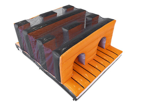 Buy inflatable 40-piece giga modular Worm Platform obstacle course for children. Order inflatable obstacle courses online now at JB Inflatables America