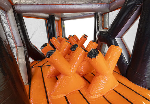 Buy inflatable 40-piece giga modular X-Corner assault course for kids. Order inflatable obstacle courses online now at JB Inflatables America