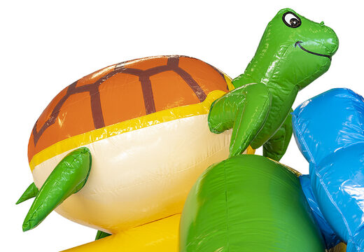 Order inflatable slide combo hawaii-themed bouncy castle for kids. Inflatable bouncy castles with slide available to buy at JB Inflatables America