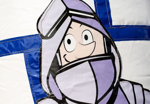 Order a midi roofed multifun inflatable bouncy castle for kids in castle theme. Buy bouncy castle at JB Inflatables America online