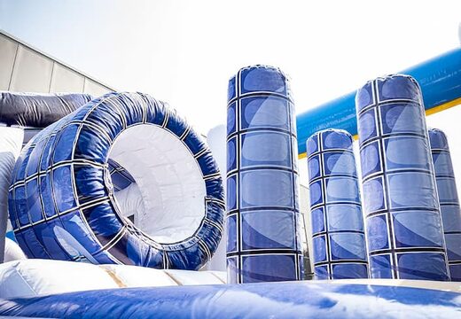 Buy Frozen bounce house with slides, obstacles with fun Frozen themed prints for kids. Order bounce houses online at JB Inflatables America