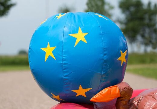 Multiplay playzone circus bouncer with plastic balls and 3D objects order for children. Buy bouncers online at JB Inflatables America 