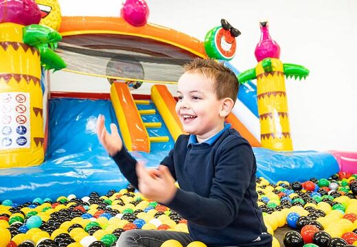 Order inflatable multiplay bounce house in the theme flamingo with or without a bath for children at JB Inflatables America. Buy bounce houses online at JB Inflatables America