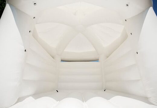 Buy standard carousel white wedding pillow bouncers for children. Order bouncers online at JB Inflatables America