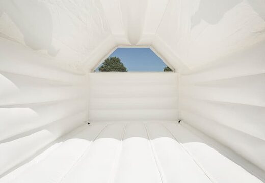 Order standard bounce houses in a wedding theme in the shape of a children's castle. Order bouncy castles online at JB Inflatables America