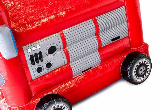 Standaard overdekt springkussen kopen in thema brandweer voor kinderen