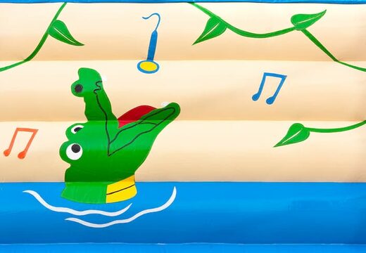 Buy standard crocodile bouncers with a 3D object at the top for children. Order bouncers online at JB Inflatables America