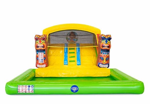 Buy multifunctional splashy bounce slide Hawaii bouncer at JB Inflatables America. Order inflatable bouncers online at JB Inflatables America