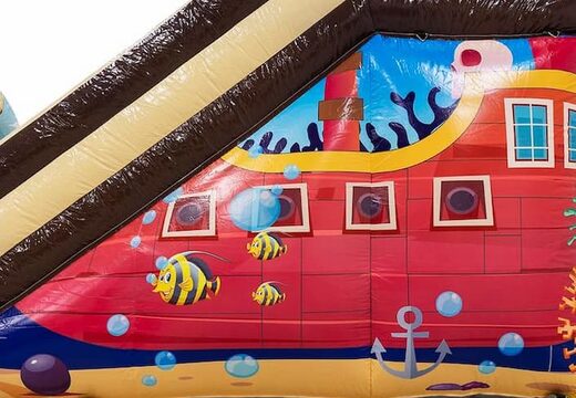 Luchtkussen waterglijbaan met piraten kopen voor kinderen 