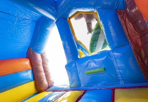 Order inflatable bouncy castle in aloha theme with slide for children