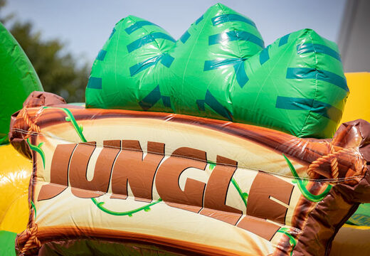 Order inflatable multiplay super air cushion with elephant and gorilla jungle theme for children