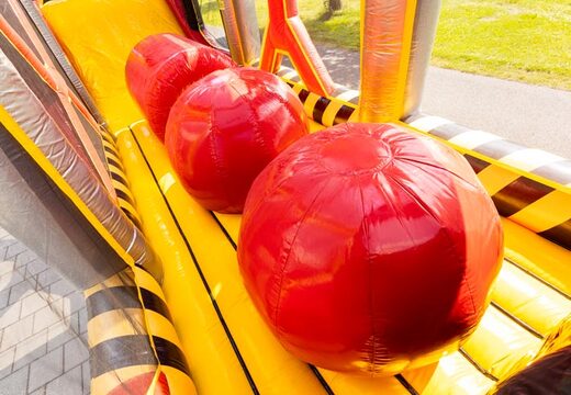 Mega voltage themed assault course for sale at JB Inflatables