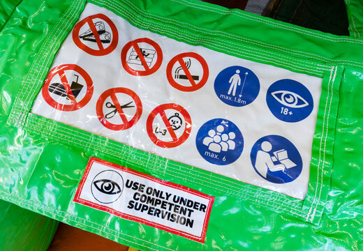 Buy Inflatable Mini Multiplay Bouncy Castle in Lion theme for kids. Inflatable bouncy castles for sale at JB Inflatables America