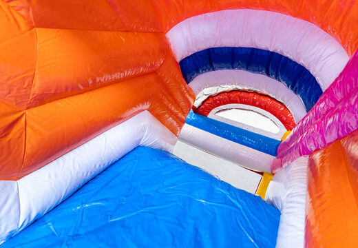 Mini Multiplay inflatable air cushion for sale in Flamingo theme for your kids. Order inflatable air cushions at JB Inflatables America