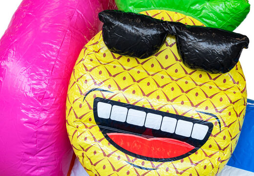 Buy inflatable Mini Multiplay bouncy castle in Flamingo theme for kids. Inflatable bouncy castles for sale at JB Inflatables America