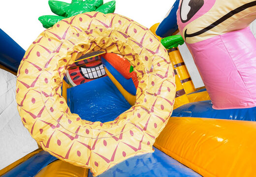 Order inflatable Multi Slide Caribbean bouncy castle with slide for children. Buy inflatable bouncy castles now online at JB Inflatables America
