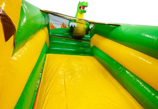 Slide on large multi slide bouncy castle