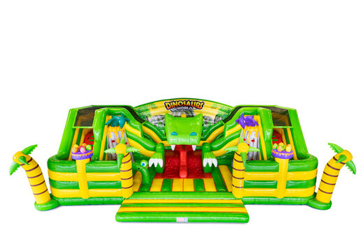 Order the front of Slideworld dino bounce house online