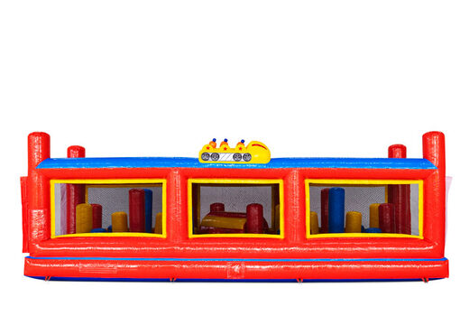 Obstacle course module rollercoaster theme pillar dodger