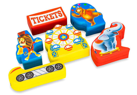 Softplay theme set rollercoaster images animals