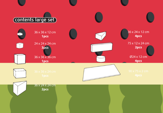 Contents of Softplay Large Set in Flamingo - Hawaii Theme buy online