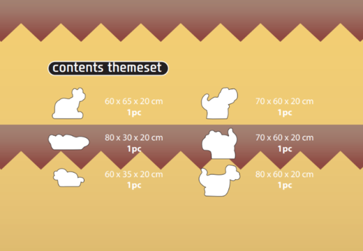 Contents of Softplay Theme Set in Jungle - Dino Theme order online at JB