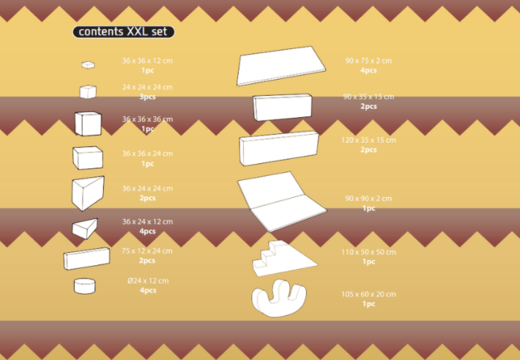 Order the contents of the Softplay XXL set in Jungle - Dino theme from JB Inflatables in Meppel