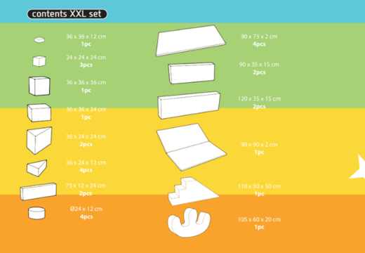 Order the contents of the Softplay XXL set in Unicorn theme from JB Inflatables in Meppel