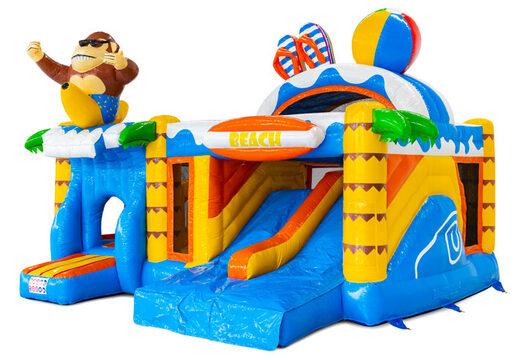 Buy Multiplay inflatable castle online with 3D figures and slide.