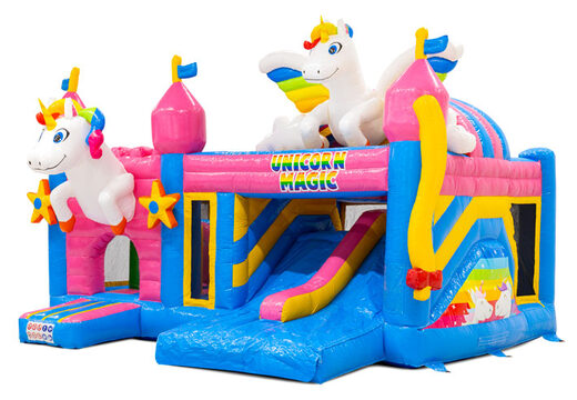 Buy Multiplay inflatable castle online with 3D figures and slide