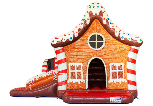 Bouncy Castle in the shape of a Gingerbread House, order online at JB